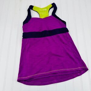 Moxie Shirt Womans Small Purple Cycling Athletic Sweetheart Solid Racerback